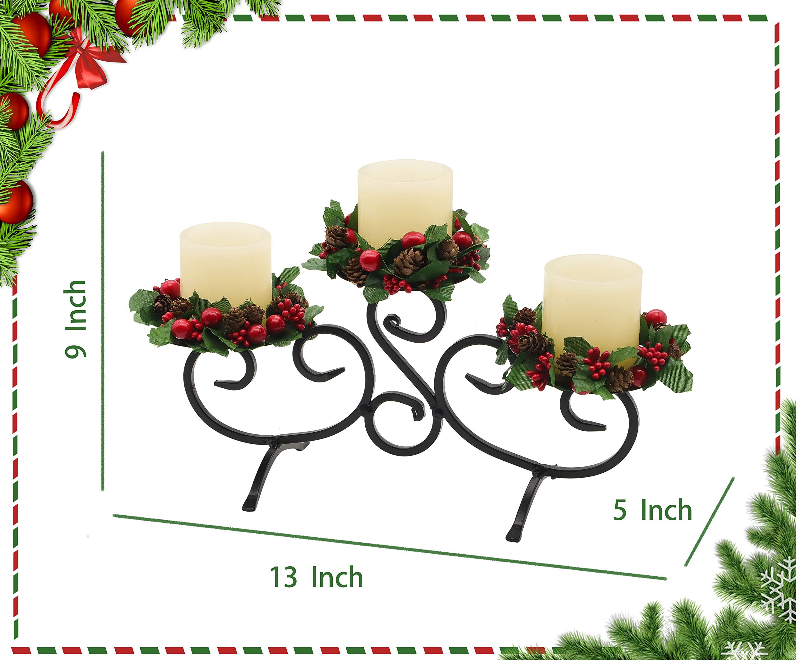 Amazon.co.jp: YAKii テーブル用クリスマスセンターピース クリスマス